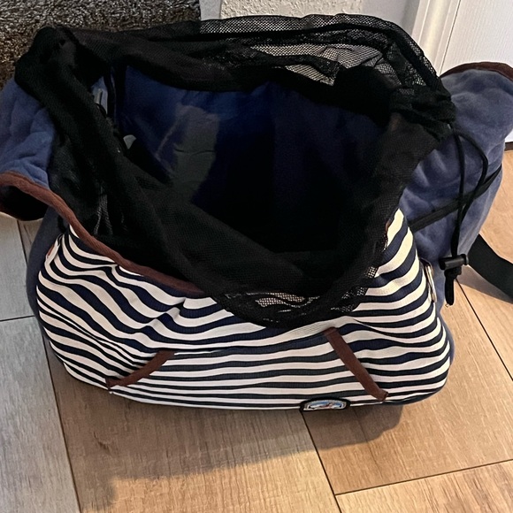 Nautical Striped Pet Carrier for Dogs - Picture 12 of 16